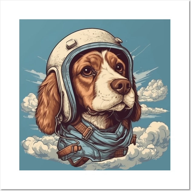 Aviator dog Wall Art by GreenMary Design